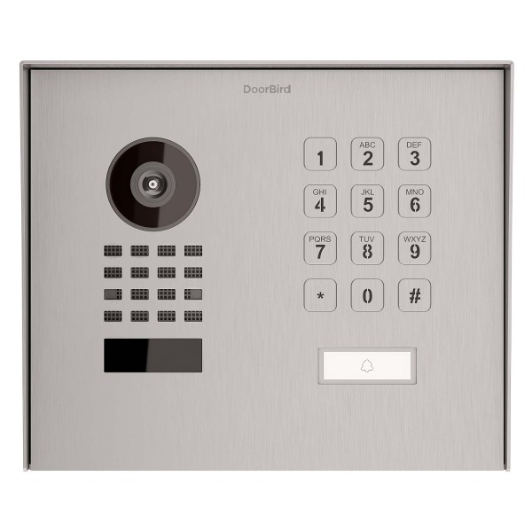 Opbouw deurintercom Smart-ON WideScope Doorbird D1101KH mit Keypad module van roestvrij staal