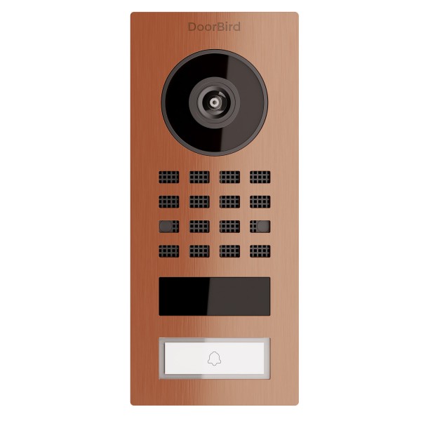 Opbouw deurintercom Smart-ON Doorbird D1101V in bronzen uitstraling