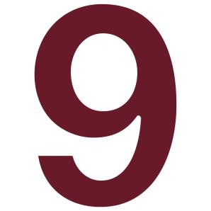 Huisnummer ''9''