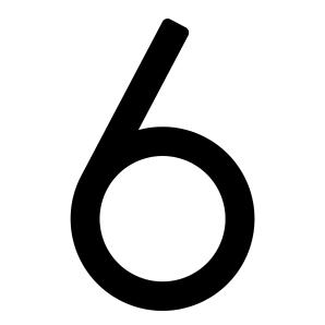 Huisnummer ''6''