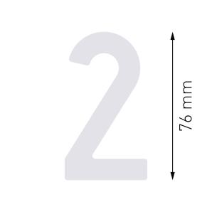 Huisnummer zelfklevend 76mm